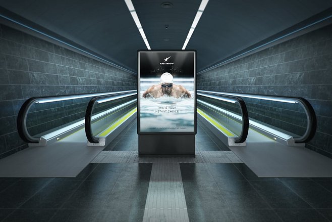 20款城市地下通道灯箱&广告牌海报样机模板 Urban Underground Lightbox & Billboard Mockups插图(6)